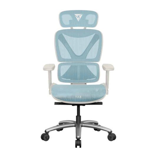 SILLA THUNDER X3 XTC  CHROMA MALLA TRANSPIRABLE, CUERO PU 150KG BLACK / BLUE