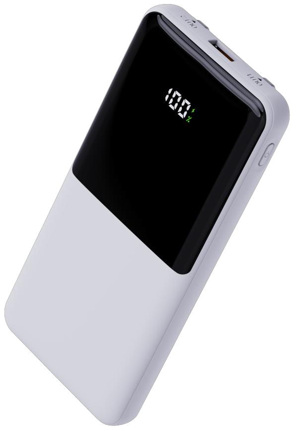 Power Bank | UF-D401 | 10000mAh PD22.5W | Type-C | USB+Type-C | 2 cables Type-C/IP + cable USB a Type-C | Compatible con iPhone 15 o superior | 50 | Blanco/Negro