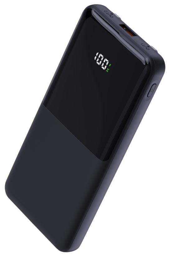 Power Bank | UF-D401 | 10000mAh PD22.5W | Type-C | USB+Type-C | 2 cables Type-C/IP + cable USB a Type-C | Compatible con iPhone 15 o superior | 50 | Blanco/Negro