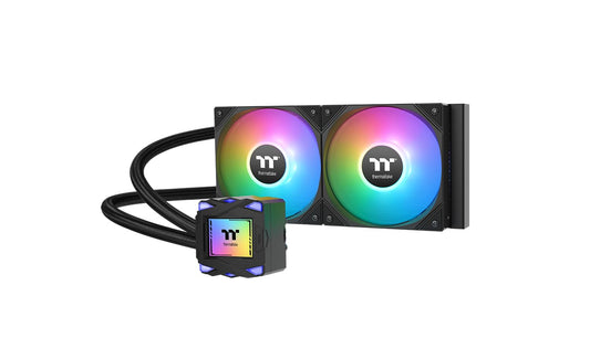 ENFRIAMIENTO LIQUIDO THERMALTAKE LA240 ARGB SYNC AIO 120MM CL-W457-PL12SW-A 12M DE GARANTIA