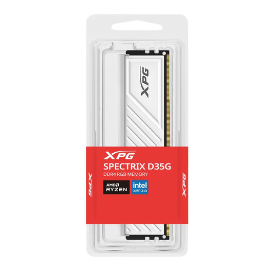 RAM ADATA D35 DDR4 8GB 3200 BLANCO RGB