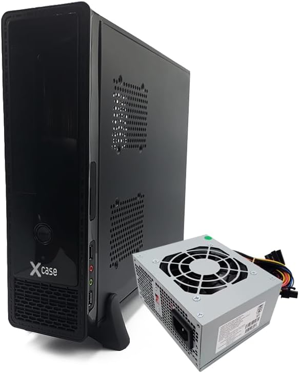 GABINETE XCASE GABSLIM305 SLIM NEGRO MATX C/FUENTE 450W METAL 1M DE GARANTIA