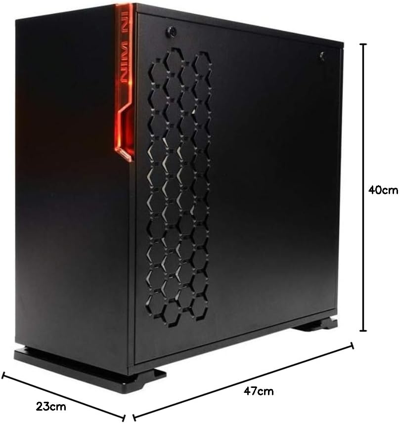 GABINETE INWIN 101 TUF GAMER NEGRO RGB ATX S/FUENTE CRISTAL IW-101TUFGAMER SIN GARANTIA