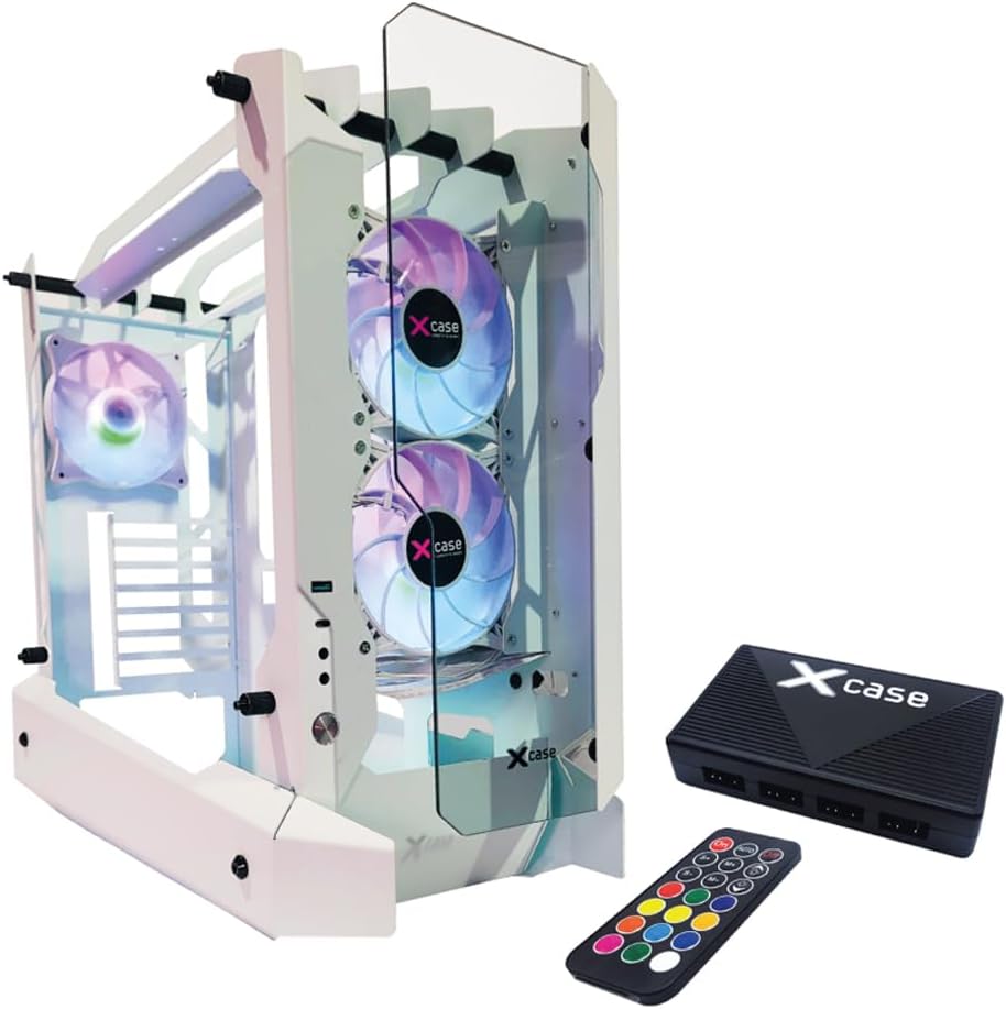 GABINETE XCASE FREEZER RGB BLANCO CRISTAL M-ATX 3VENT GGFREE3TO-B 11M DE GARANTIA