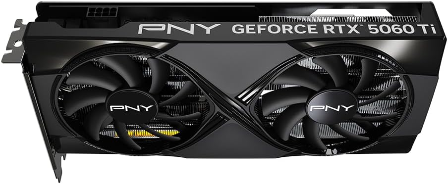 TARJETA DE VIDEO NVIDIA GEFORCE RTX5060TI 8GB OC GDDR7 PNY DUAL FAN VCG5060T8DFXPB1-O