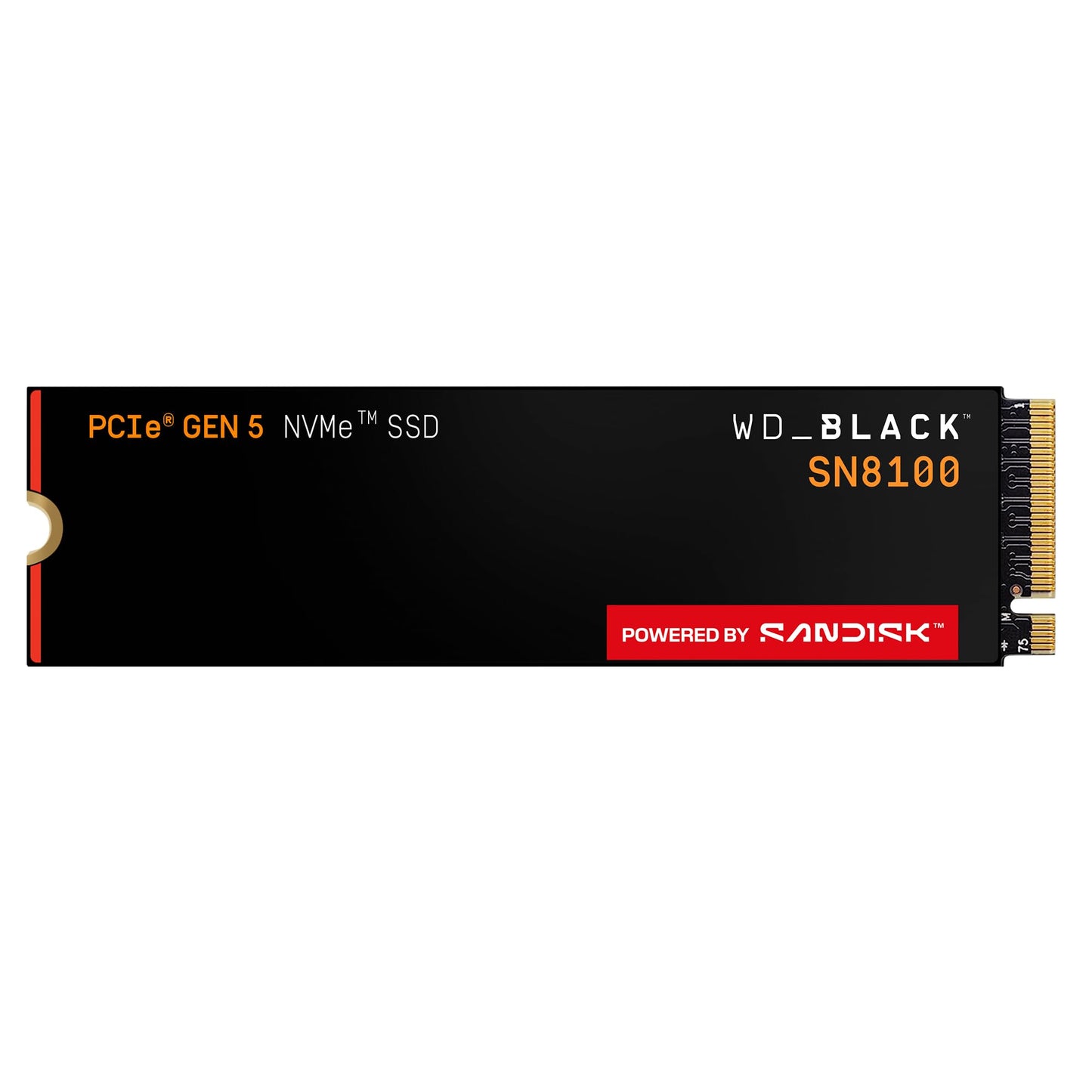 SSD WD BLACK SN8100 1TB M.2 PCIE5.0 11000/14900MB/S WDS100T1X0M