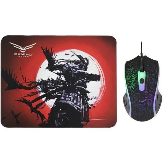 KIT 2 EN 1 USB NACEB 0955 MOUSE 120X73MM MOUSEPAD 25X21CM