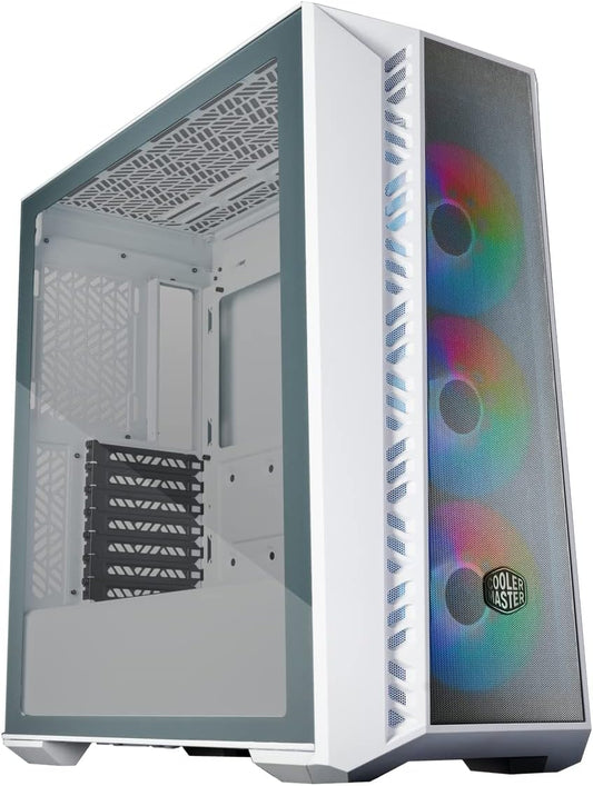 GABINETE COOLER MASTER MASTERBOX MB520 MESH BLANCO ARGB EATX CRISTAL MB520-WGNN-S00 SIN GARANTIA