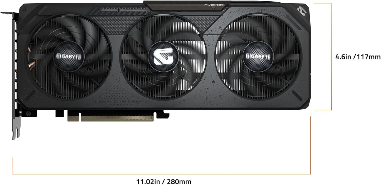 TARJETA DE VIDEO NVIDIA GEFORCE RTX5050 8GB OC GDDR6 GIGABYTE GAMING GV-N5050GAMING OC-8GD