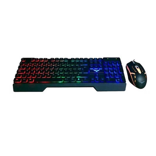 KIT 2 EN 1 USB NACEB GAMER FALLEN TECLADO/MOUSE USB RETROILUMINADO NEGRO NA-0951