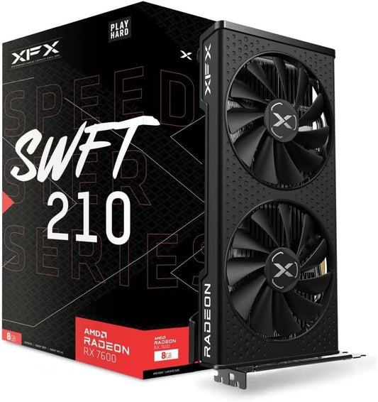 TARJETA DE VIDEO RADEON RX7600 8GB GDDR6 XFX SPEEDSTER SWFT RX-76PSWFTFY