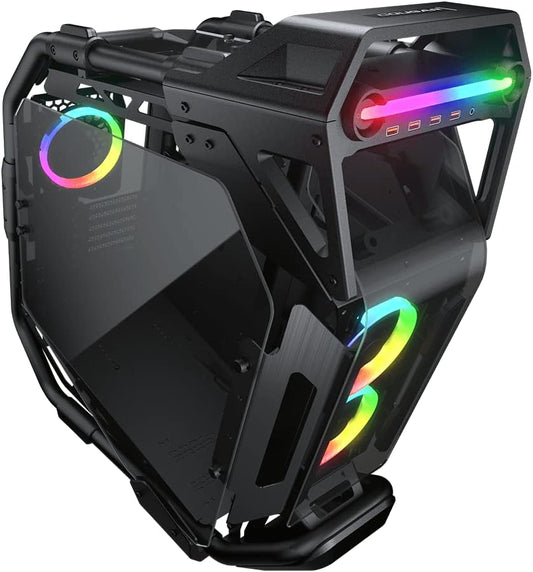 GABINETE COUGAR CRATUS NEGRO RGB EATX S/FUENTE CRISTAL 385LMS0.0001 1M DE GARANTIA