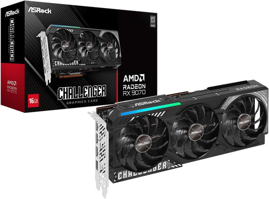 TARJETA DE VIDEO RADEON RX9070 16GB GDDR6 ASROCK CHALLENGER RX9070 CL 16G