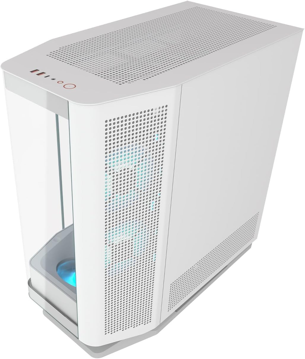GABINETE COUGAR FV270 RGB BLANCO E-ATX S/FUENTE CRISTAL 3858M60.0006 12M DE GARANTIA