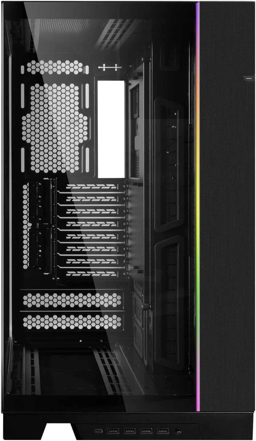 GABINETE LIAN LI DINAMICO EVO XL RGB S/FUENTE ATX CRISTAL NEGRO G99.O11DEXL-X.00 12M DE GARANTIA