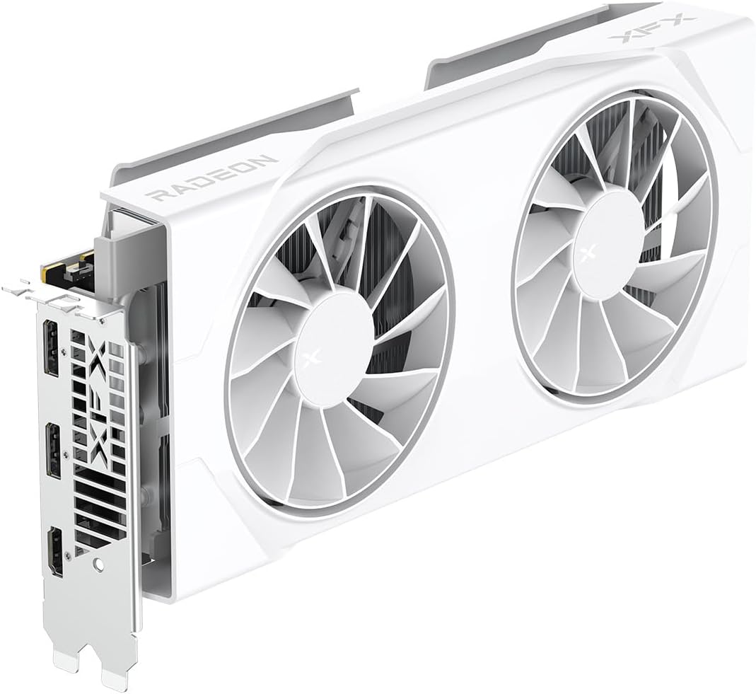 TARJETA DE VIDEO RADEON RX9060XT 8GB OC GDDR6 XFX GAMING BLANCA RX-96TSW8GWQ