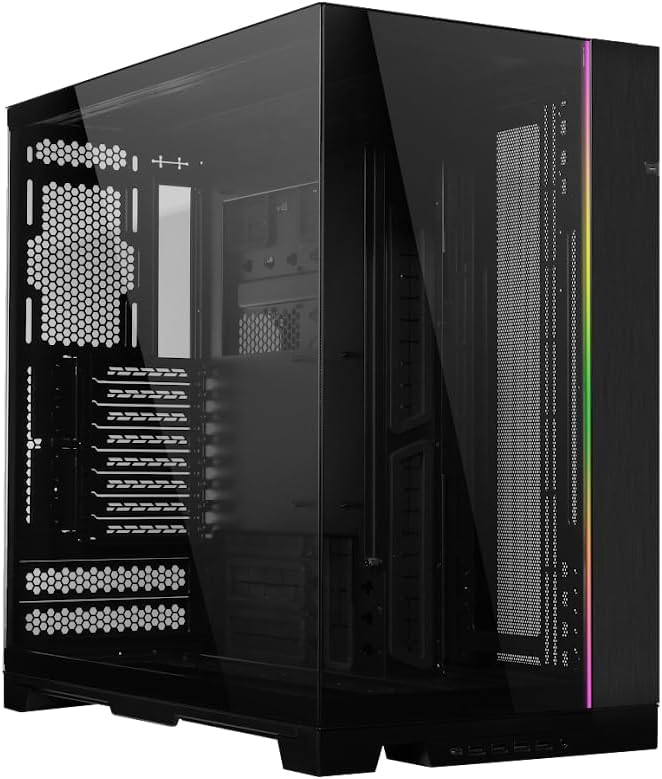 GABINETE LIAN LI DINAMICO EVO XL RGB S/FUENTE ATX CRISTAL NEGRO G99.O11DEXL-X.00 12M DE GARANTIA