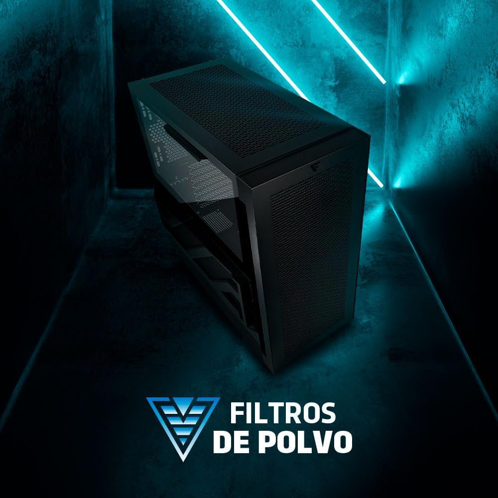 GABINETE GAME FACTOR CSG800 NEGRO ATX CRISTAL 11M DE GARANTIA