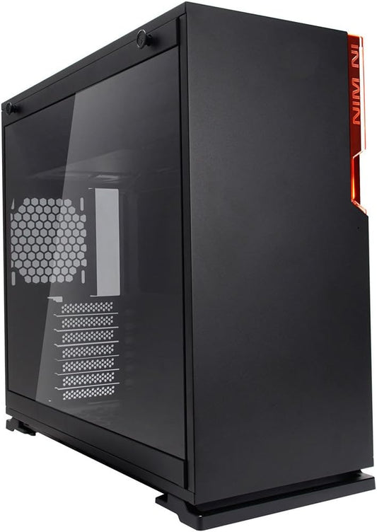 GABINETE INWIN 101 TUF GAMER NEGRO RGB ATX S/FUENTE CRISTAL IW-101TUFGAMER SIN GARANTIA