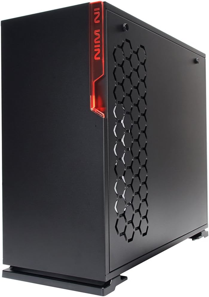 GABINETE INWIN 101 TUF GAMER NEGRO RGB ATX S/FUENTE CRISTAL IW-101TUFGAMER SIN GARANTIA