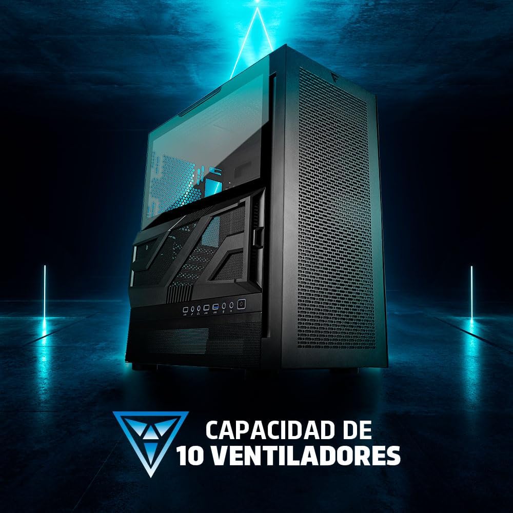 GABINETE GAME FACTOR CSG800 NEGRO ATX CRISTAL 11M DE GARANTIA
