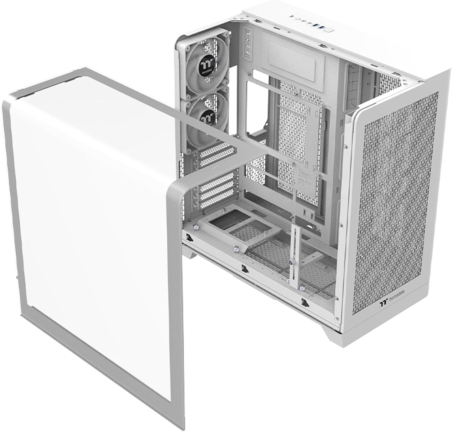GABINETE THERMALTAKE VIEW 390 AIR SNOW ATX CRISTAL BLANCO CA-11F-00M6WN-00 12M DE GARANTIA