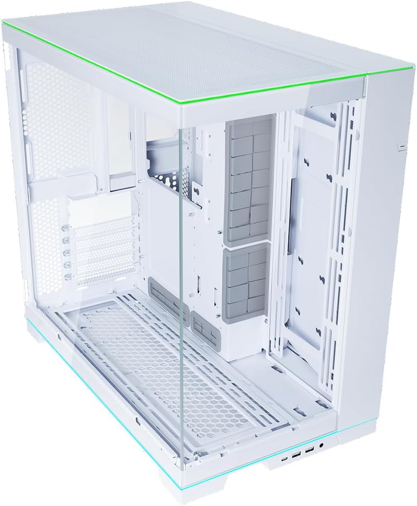 GABINETE LIAN LI O11 DINAMICO EVO RGB S/FUENTE ATX CRISTAL BLANCO G99.O11DERGBW.00 12M DE GARANTIA