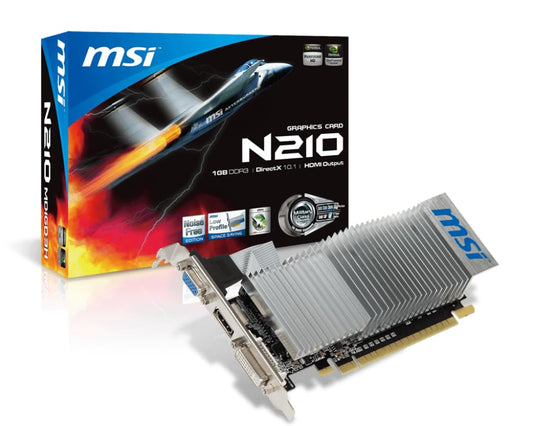 TARJETA DE VIDEO NVIDIA GEFORCE N210 1GB GDDR3 MSI N210-MD1G/D3