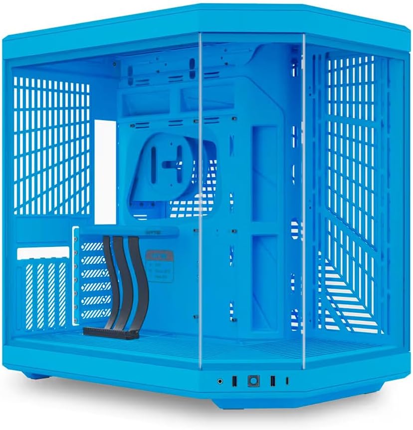 GABINETE HYTE Y70 EATX S/FUENTE CRISTAL BLUEBERRY MILK AZUL CS-HYTE-Y70-BM 12M DE GARANTIA
