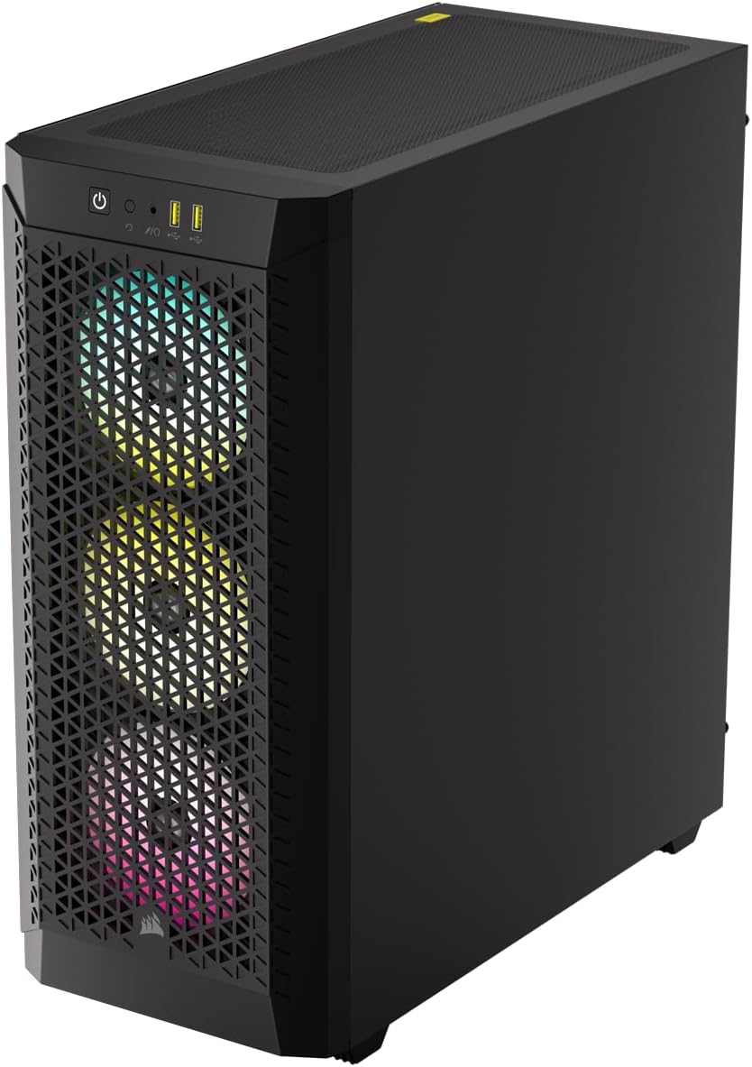 GABINETE CORSAIR AIRFLOW 480T RGB S/FUENTE ATX NEGRO CC-9011272-WW 12M DE GARANTIA