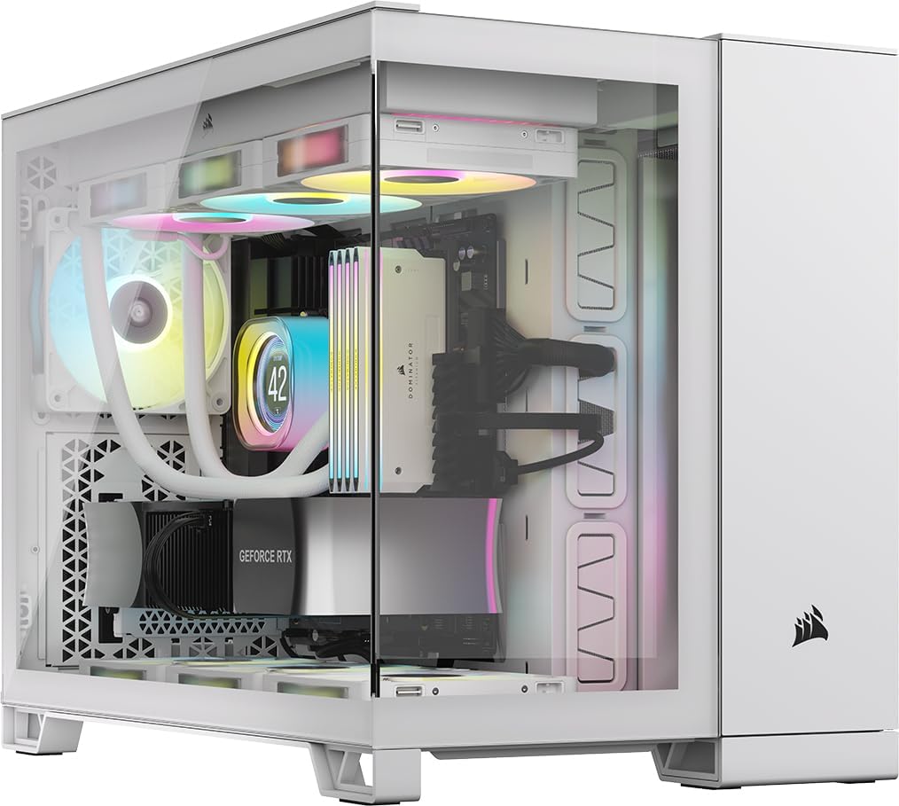 GABINETE CORSAIR ICUE LINK 2500X RGB BLANCO M-ATX CRISTAL SIN FUENTE CC-9011268-WW SIN GARANTIA