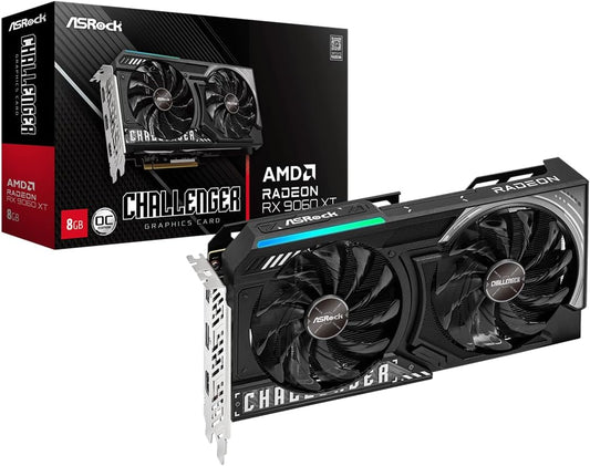 TARJETA DE VIDEO RADEON RX9060XT 8GB GDDR6 ASROCK CHALLENGER 90-GA5TZZ-00UANZ