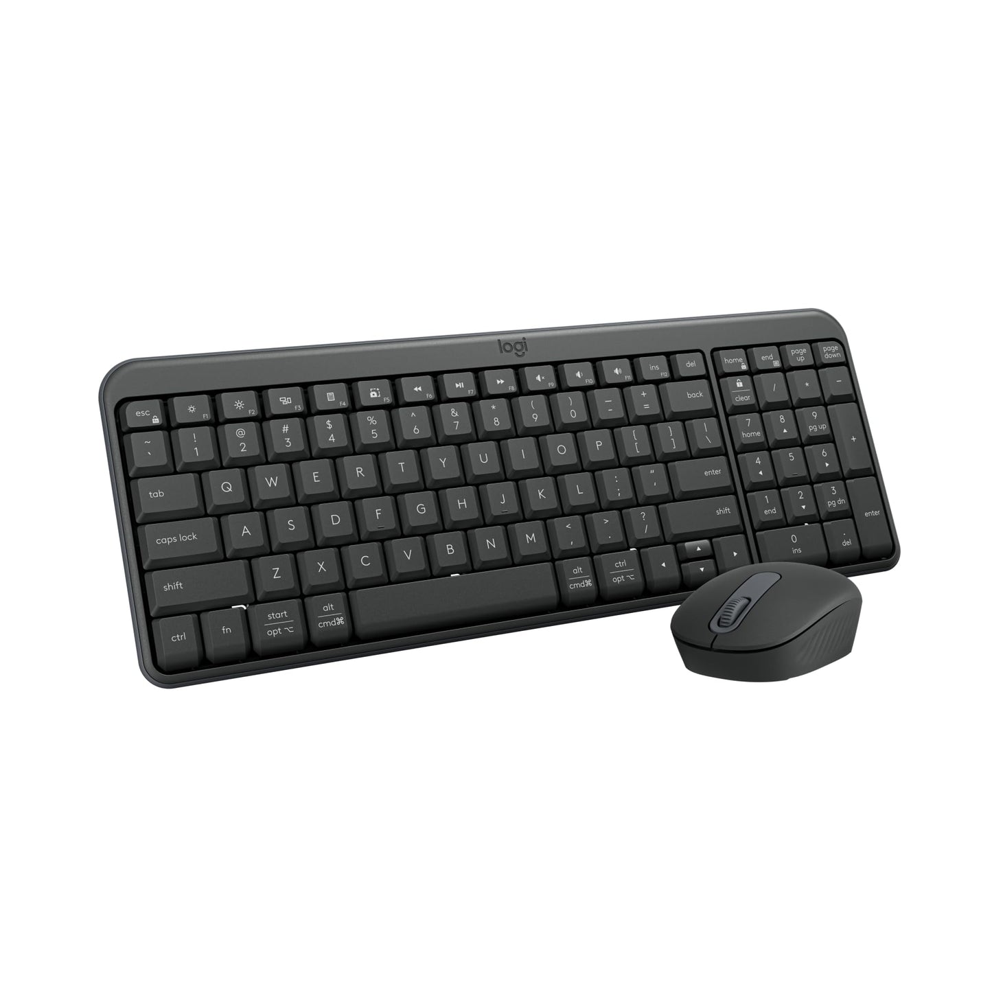 KIT TECLADO Y MOUSE LOGITECH MK250 GRAFITO INALAMBRICO ESP