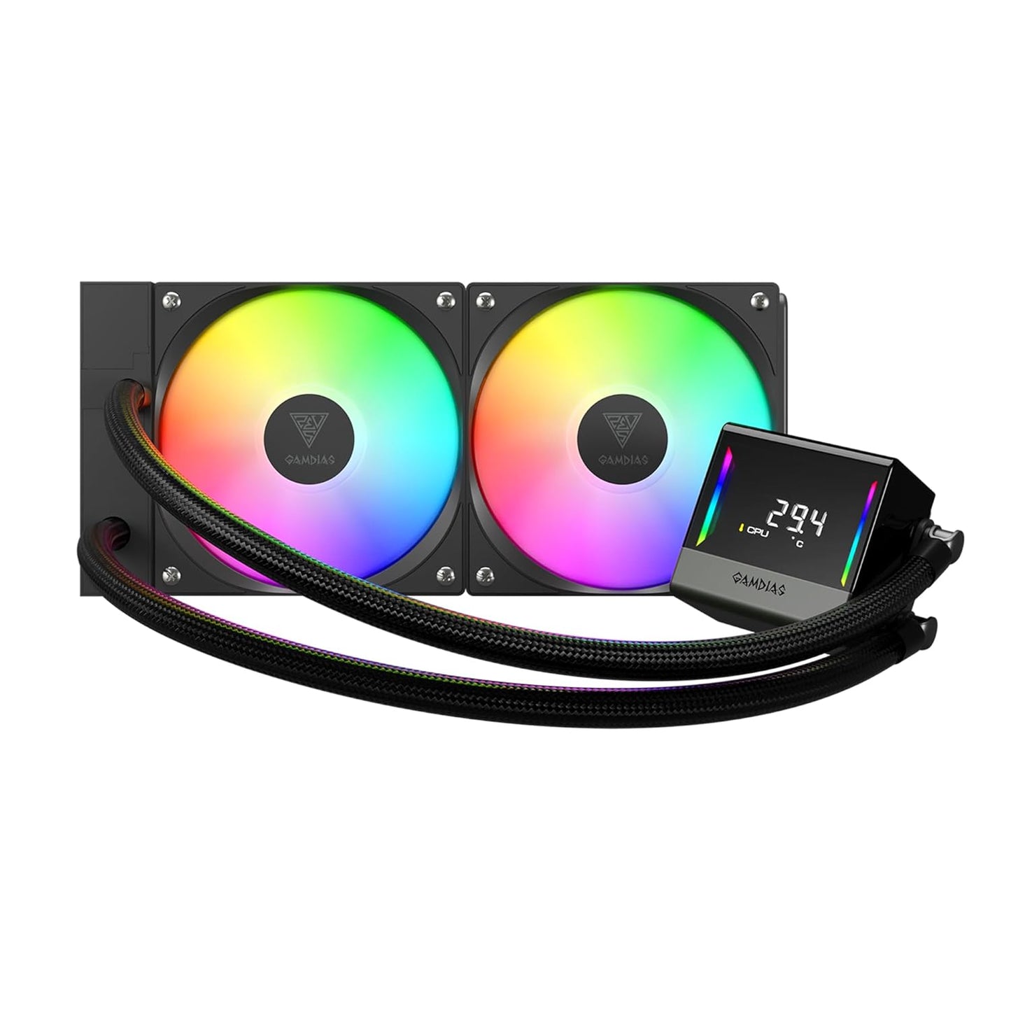 ENFRIAMIENTO GAMDIAS CHIONE E4 420 NEGRO ARGB LGA1700/AM5 DIGITAL CHIONE E4-420 11M DE GARANTIA