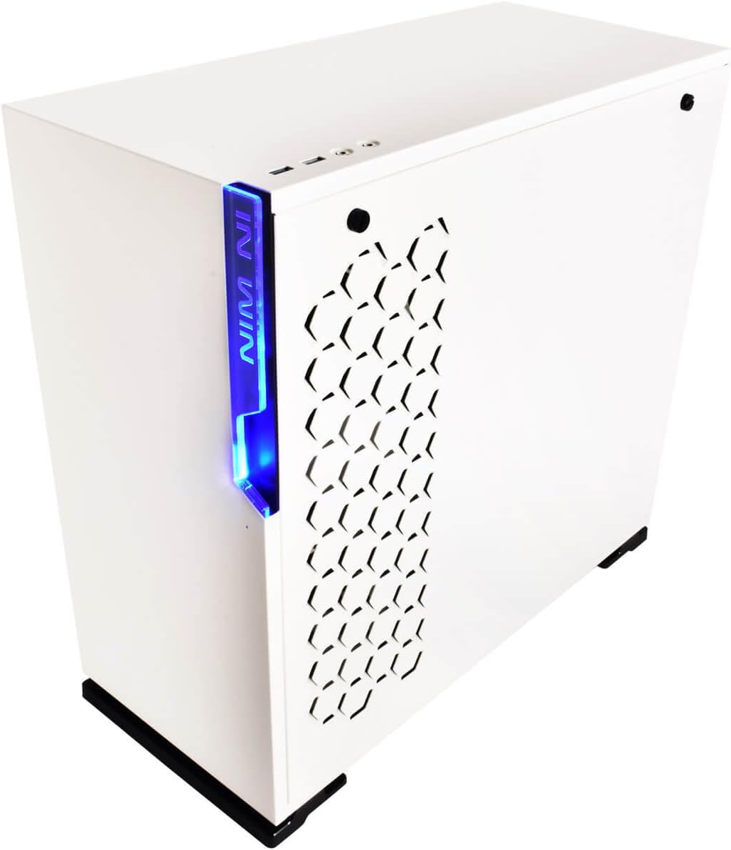 GABINETE INWIN 101 BLANCO ATX S/FUENTE CRISTAL IW-101-WHITE SIN GARANTIA