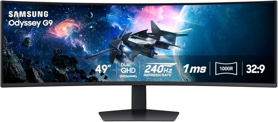 MONITOR SAMSUNG 49 ODYSSEY G9 GAMING MONITOR 1000R CURVED SCREEN