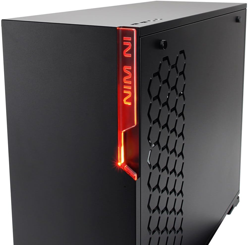 GABINETE INWIN 101 TUF GAMER NEGRO RGB ATX S/FUENTE CRISTAL IW-101TUFGAMER SIN GARANTIA