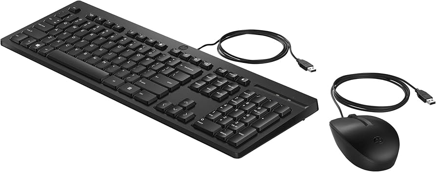 KIT TECLADO Y MOUSE HP 225 TEC/ESP ALAMBRICO USB NEGRO AX2Y7AA