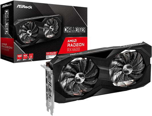 TARJETA DE VIDEO RADEON RX6600 8GB GDDR6 ASROCK CHALLENGER 90-GA2RZZ-00UANF