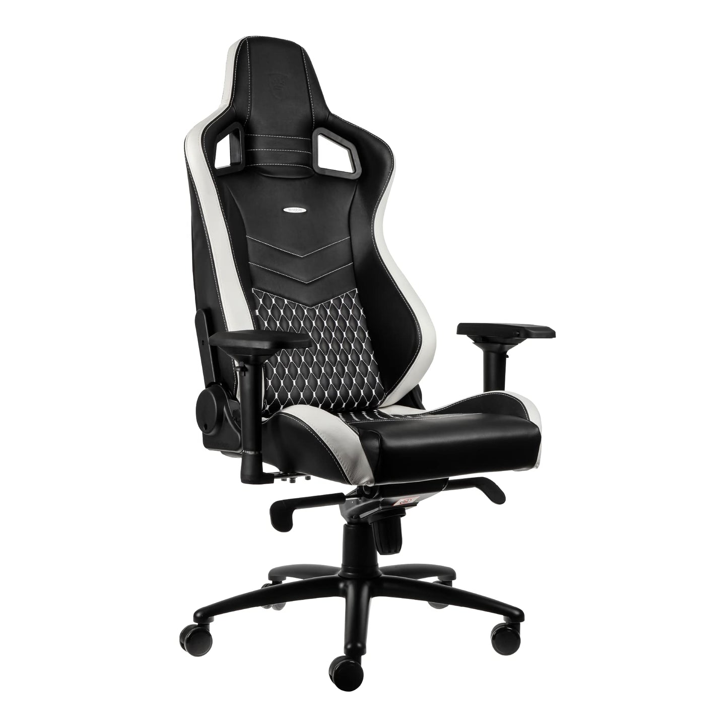 SILLA NOBLECHAIRS EPIC GAMING DE CUERO REAL DE GRANO SUPERIOR BLACK/WHITE/RED
