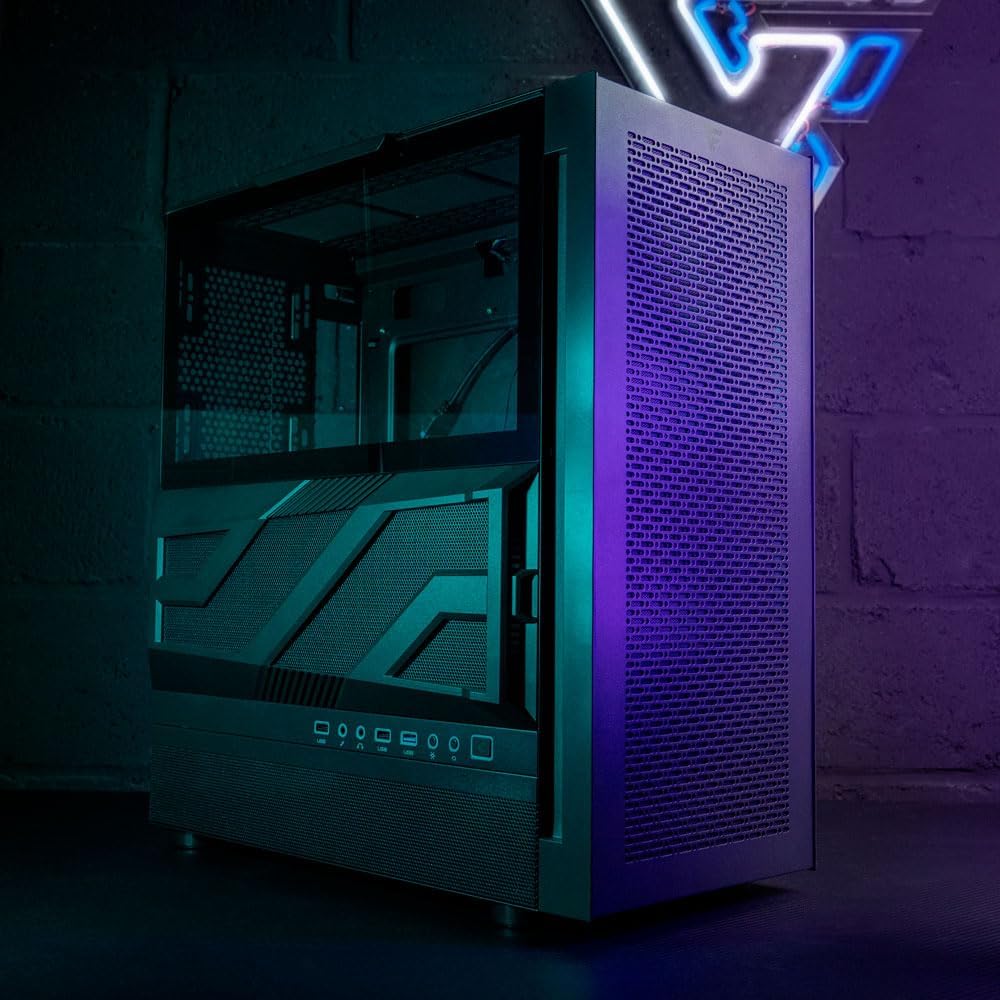 GABINETE GAME FACTOR CSG800 NEGRO ATX CRISTAL 11M DE GARANTIA