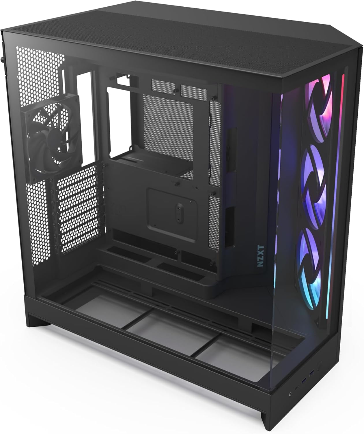 GABINETE NZXT H9 FLOW RGB NEGRO ATX 2USB 3.2 TIPO A USB 3.2 TIPO C CM-H92FB-R1 11M DE GARANTIA