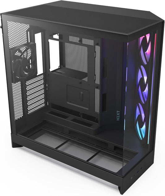 GABINETE NZXT H9 FLOW RGB NEGRO ATX 2USB 3.2 TIPO A USB 3.2 TIPO C CM-H92FB-R1 11M DE GARANTIA