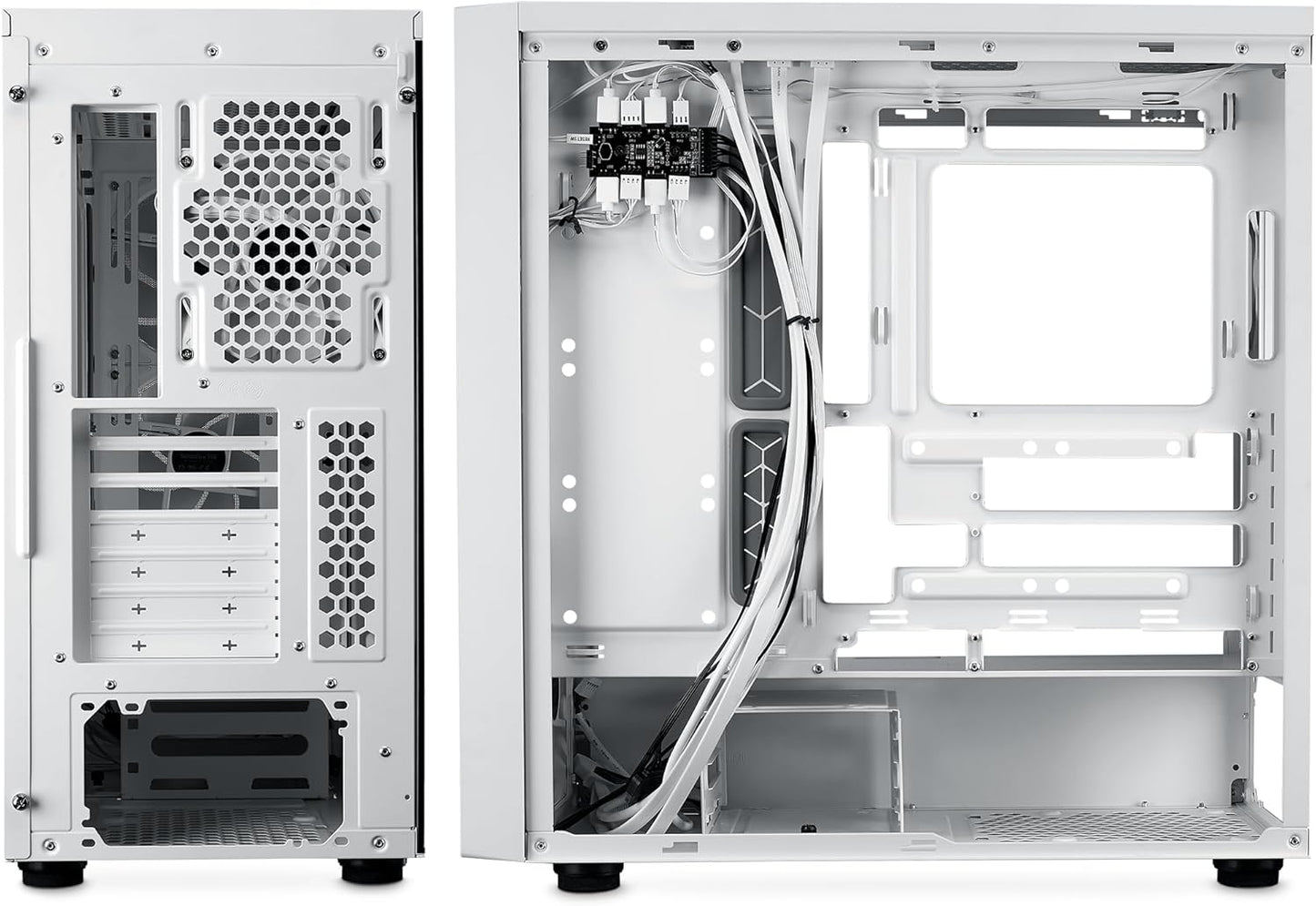 GABINETE COOLER MASTER MASTERBOX 600 BLANCO ARGB M/ATX MB600-WGNN-S00 SIN GARANTIA