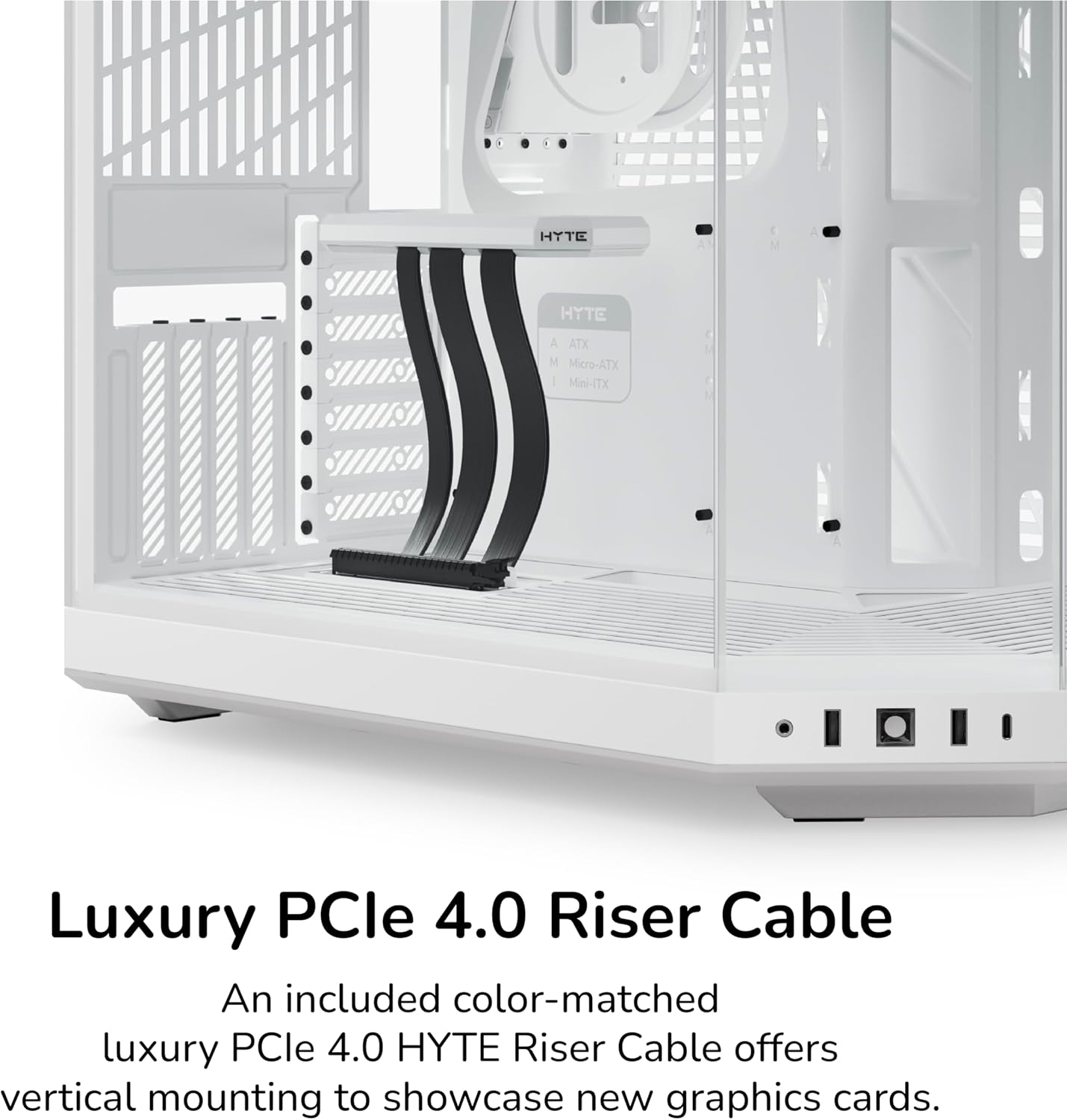 GABINETE HYTE Y70 EATX S/FUENTE CRISTAL BLANCO CS-HYTE-Y70-WW 11M DE GARANTIA