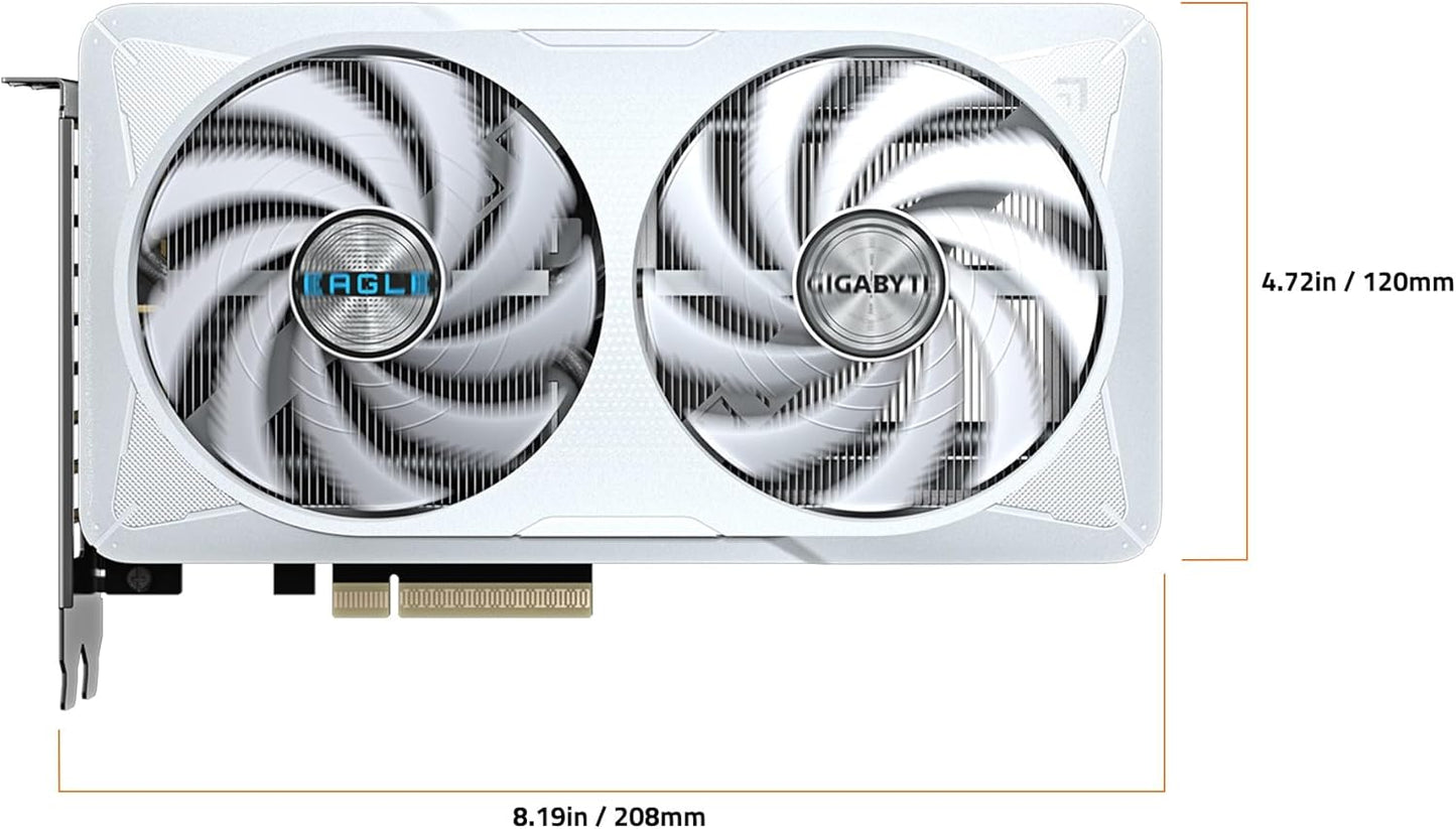 TARJETA DE VIDEO NVIDIA GEFORCE RTX5060 8GB OC GDDR7 GIGABYTE EAGLE ICE GV-N5060EAGLEOC ICE-8GD