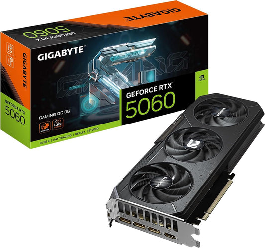 TARJETA DE VIDEO NVIDIA GEFORCE RTX5060 8GB OC GDDR7 GIGABYTE WINDFORCE GV-N5060WF2OC-8GD