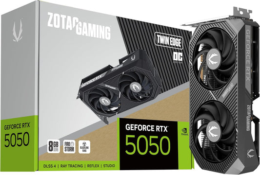 TARJETA DE VIDEO NVIDIA GEFORCE RTX5050 8GB OC GDDR6 ZOTAC GAMING TWIN EDGE ZT-B50500H-10M