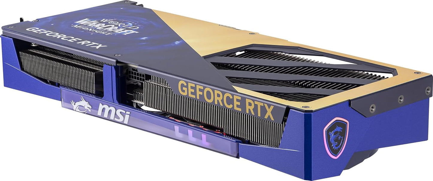 TARJETA DE VIDEO NVIDIA RTX5070 12GB OC GDDR7 MSI RTX 5070 12G WORLD OF WARCRAFT MIDNIGHT VOID EDITION OC