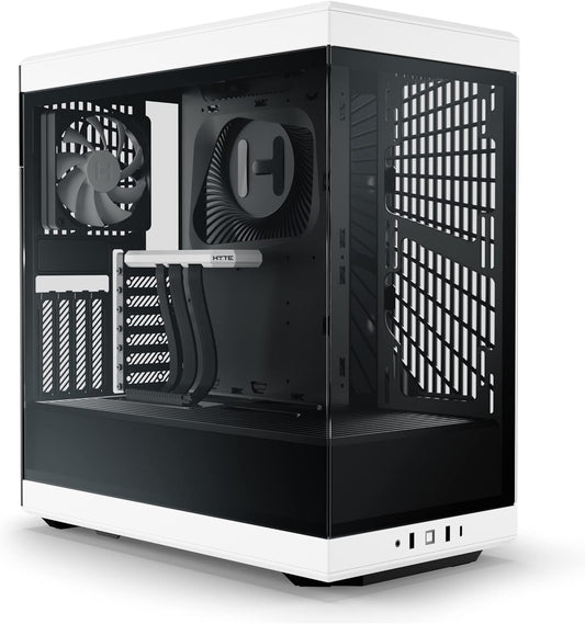GABINETE HYTE Y40 NEGRO/BLANCO M-ATX S/FUENTE CRISTAL CS-HYTE-Y40-BW 11M DE GARANTIA